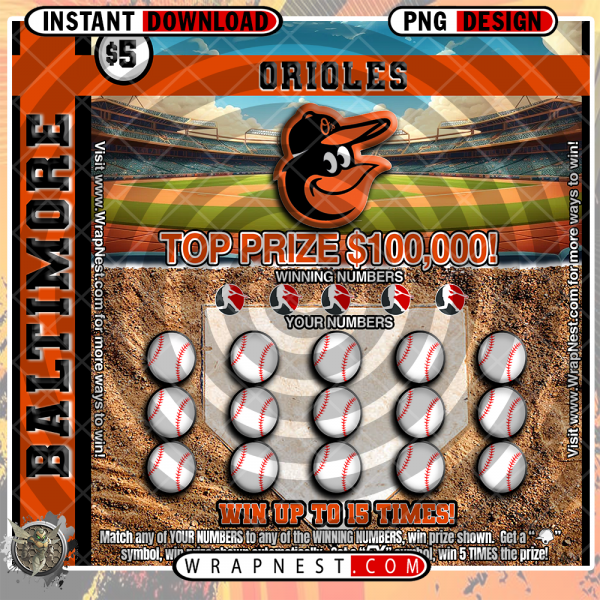 ORIOLES SCRATCH OFF WRAP
