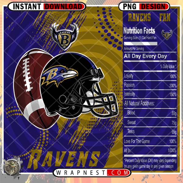 RAVENS TEAM FAN
  SODA WRAP