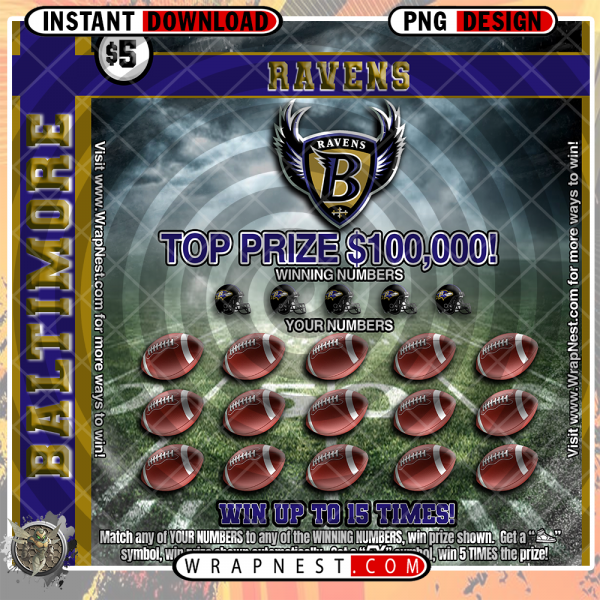 RAVENS SCRATCH OFF WRAP