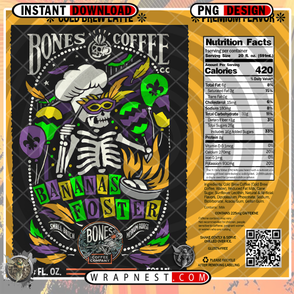 BANANAS FOSTER
  BONES COFFEE