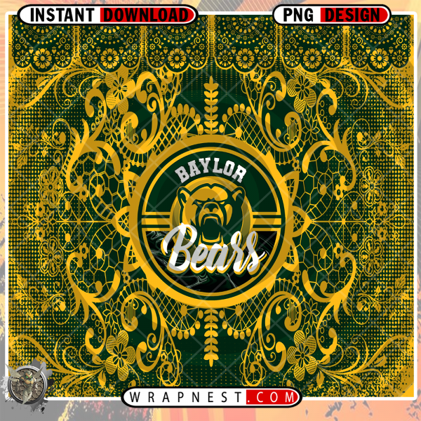 BAYLOR LACE & LOGO WRAP