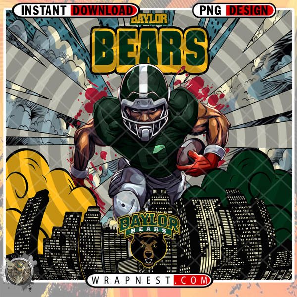 BAYLOR COMIC BOOK STYLE WRAP