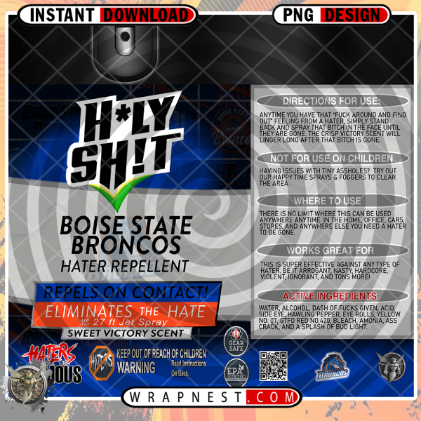 BOISE STATE HOLY SH*T WRAP