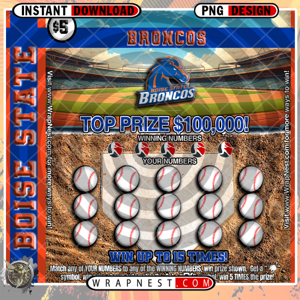 BOISE STATE SCRATCH OFF WRAP