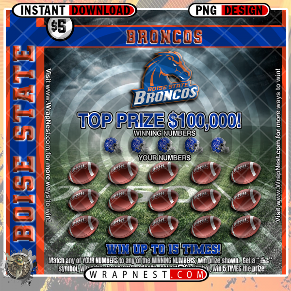 BOISE STATE SCRATCH OFF WRAP