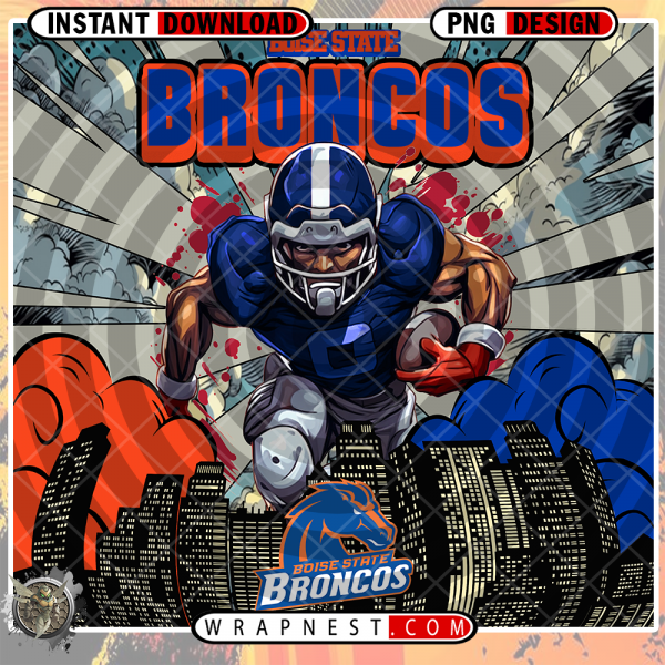 BOISE STATE COMIC BOOK STYLE WRAP