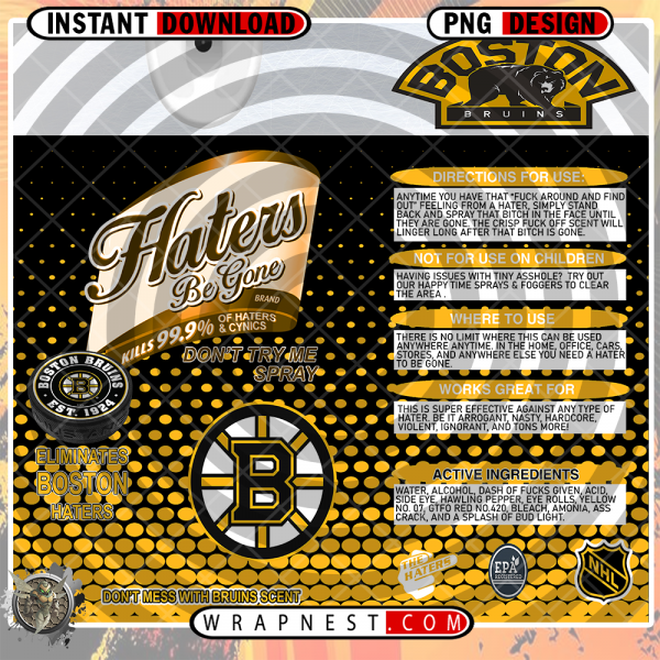 BRUINS HATERS BE GONE WRAP