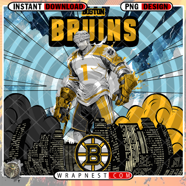 BRUINS COMIC BOOK STYLE WRAP
