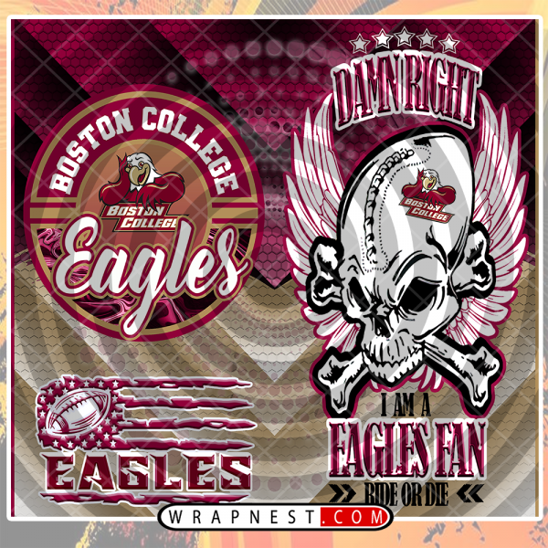BOSTON COLLEGE SKULL WRAP