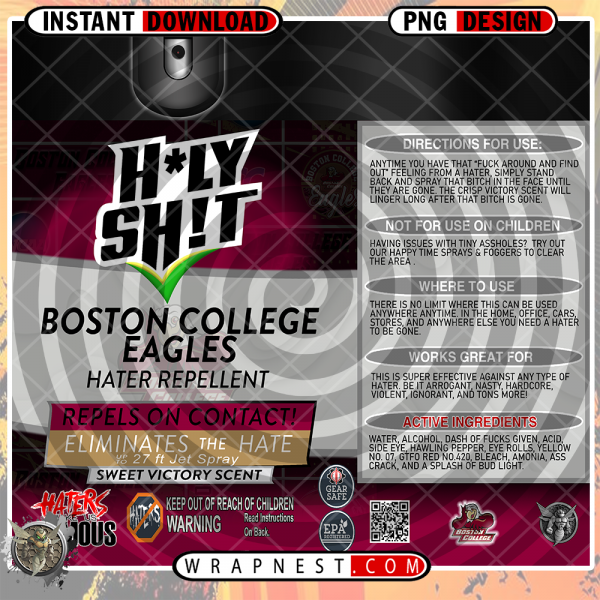 BOSTON COLLEGE HOLY SH*T WRAP