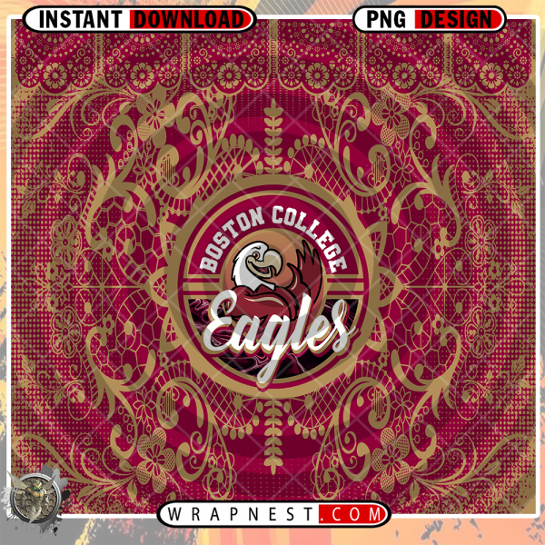 BOSTON COLLEGE LACE & LOGO WRAP