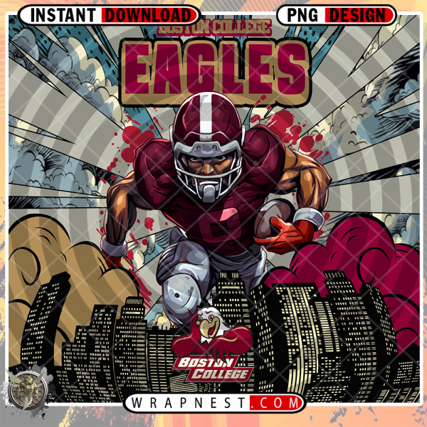 BOSTON COLLEGE COMIC BOOK STYLE WRAP
