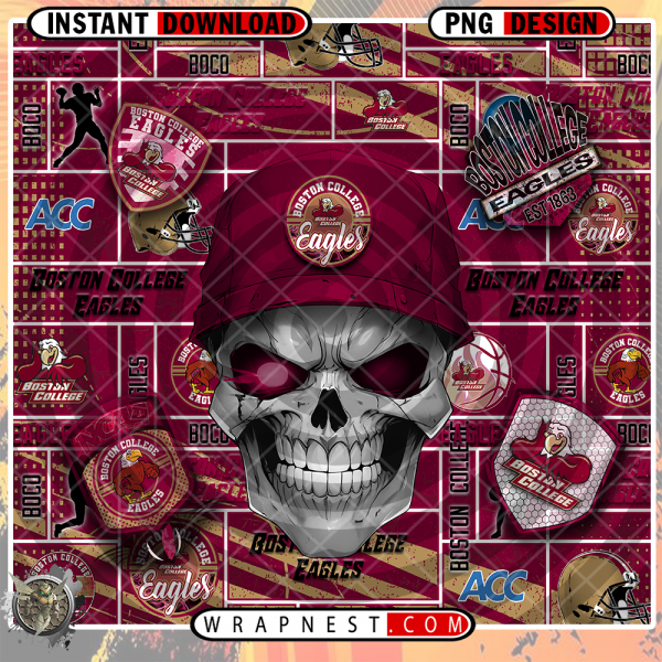 BOSTON COLLEGE SKULL WRAP