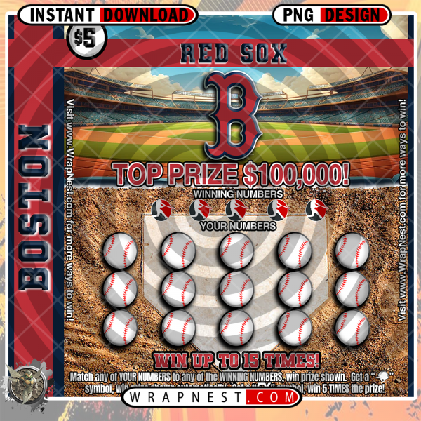 RED SOX SCRATCH OFF WRAP