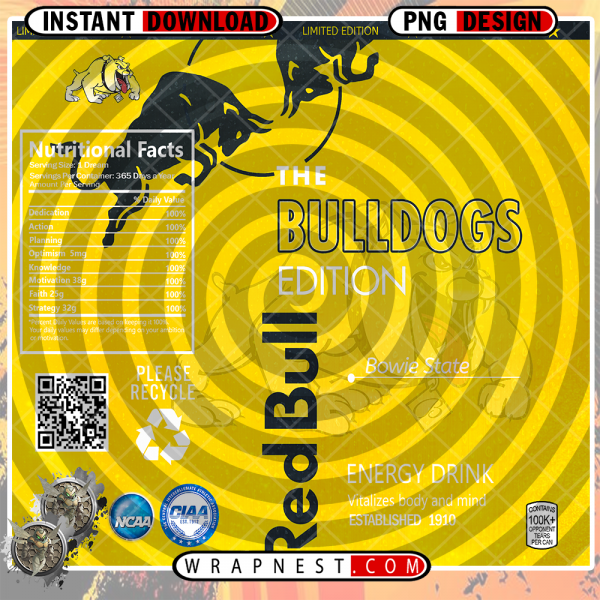BOWIE STATE RED BULL WRAP