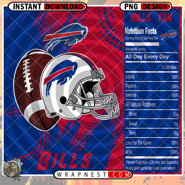 BILLS TEAM FAN SODA WRAP