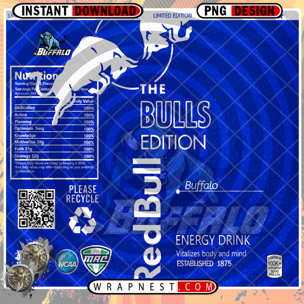 BUFFALO RED BULL WRAP