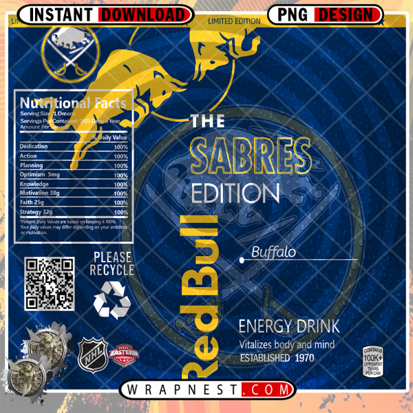 SABRES RED BULL WRAP