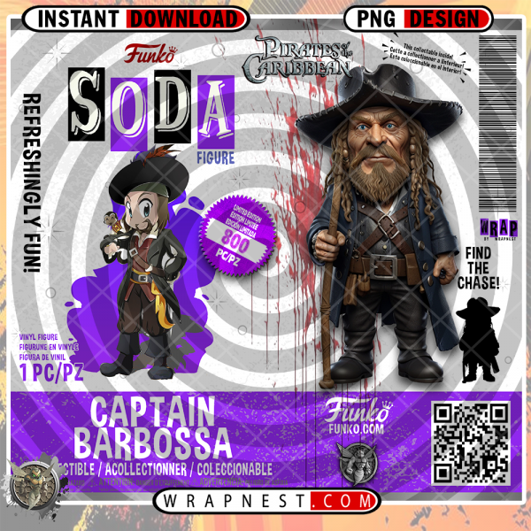 CAPTAIN BARBOSSA FUNKO SODA WRAP