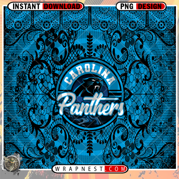 PANTHERS LACE & LOGO WRAP