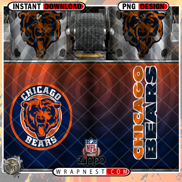 BEARS ZIPPO WRAP