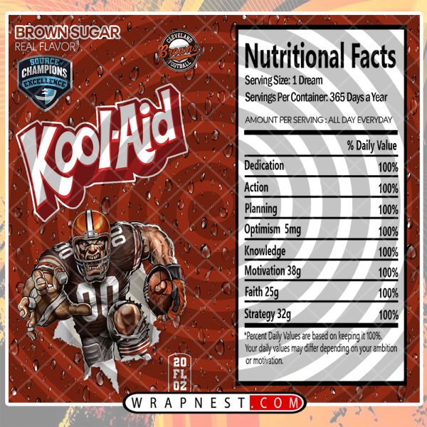 BROWNS KOOL-AID WRAP