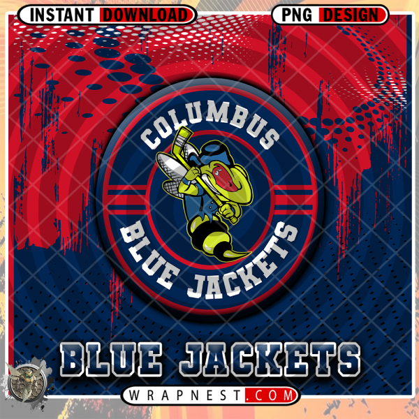 BLUE JACKETS DOT LOGO WRAP