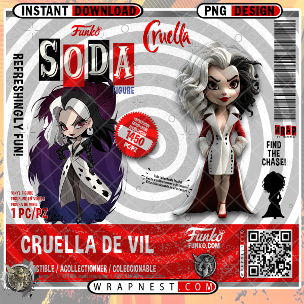 CRUELLA DE VIL FUNKO SODA WRAP