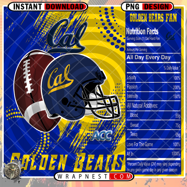CALIFORNIA TEAM FAN SODA WRAP