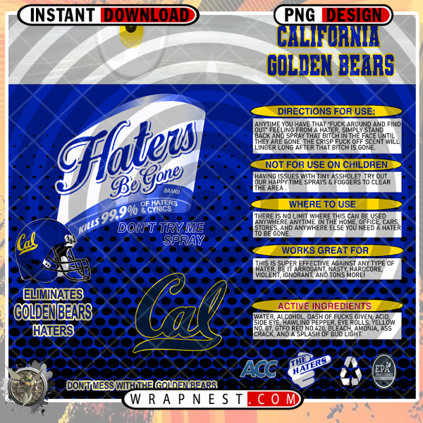 CALIFORNIA HATERS BE GONE WRAP