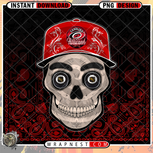 HURRICANES SKULL HANDKERCHIEF WRAP