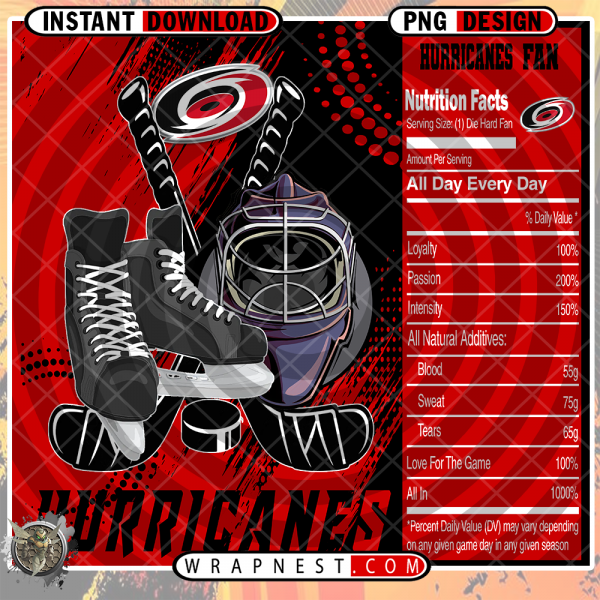 HURRICANES TEAM FAN SODA WRAP