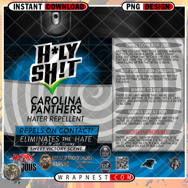 PANTHERS HOLY SHIT WRAP