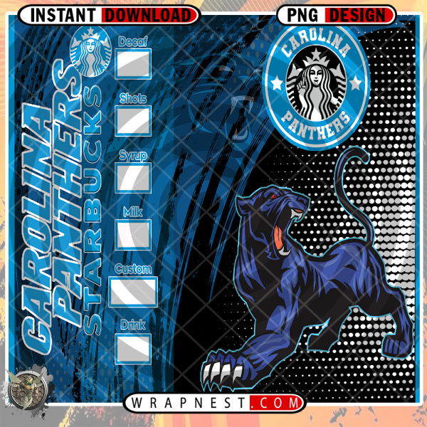 PANTHERS STARBUCKS WRAP