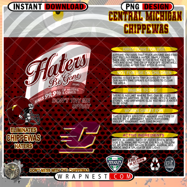 CENTRAL MICHIGAN HATERS BE GONE WRAP