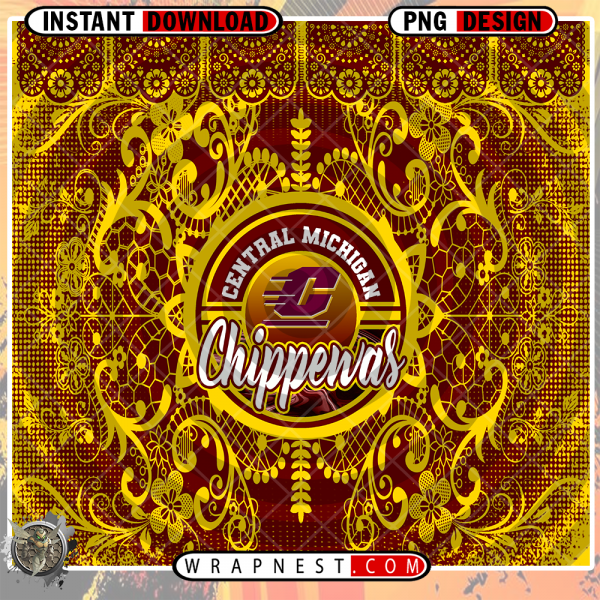 CENTRAL MICHIGAN LACE & LOGO WRAP