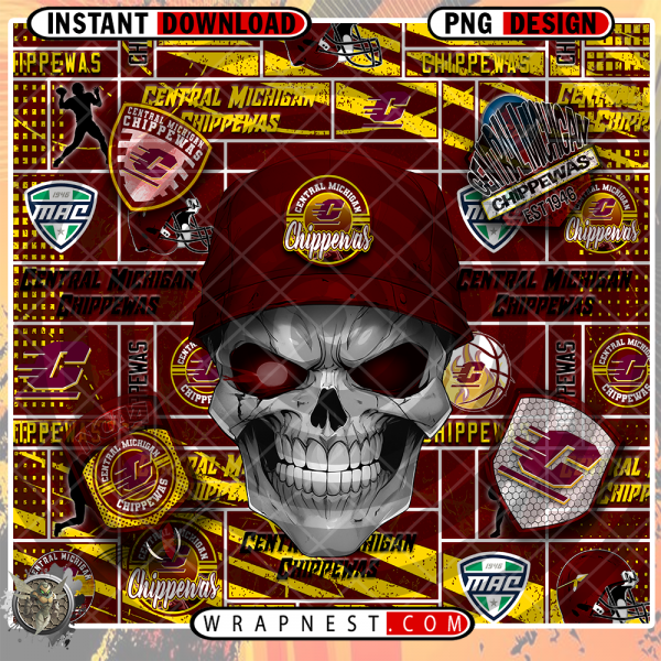 CENTRAL MICHIGAN SKULL WRAP