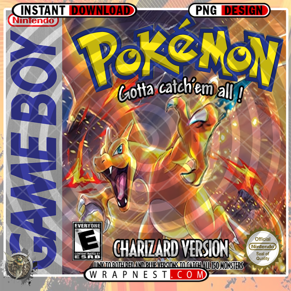CHARIZARD POKEMON GAMEBOY WRAP