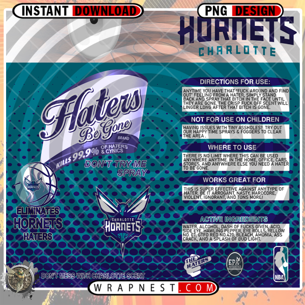 HORNETS HATERS BE GONE WRAP