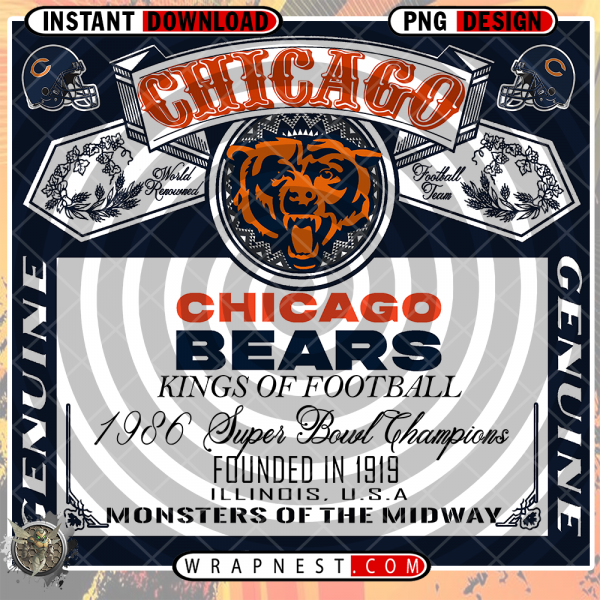CHICAGO BEARS BUD WRAP v1