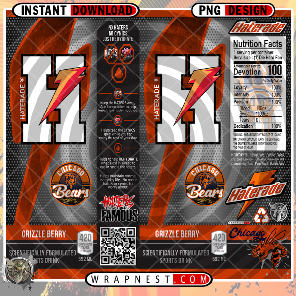 BEARS HATERADE WRAP