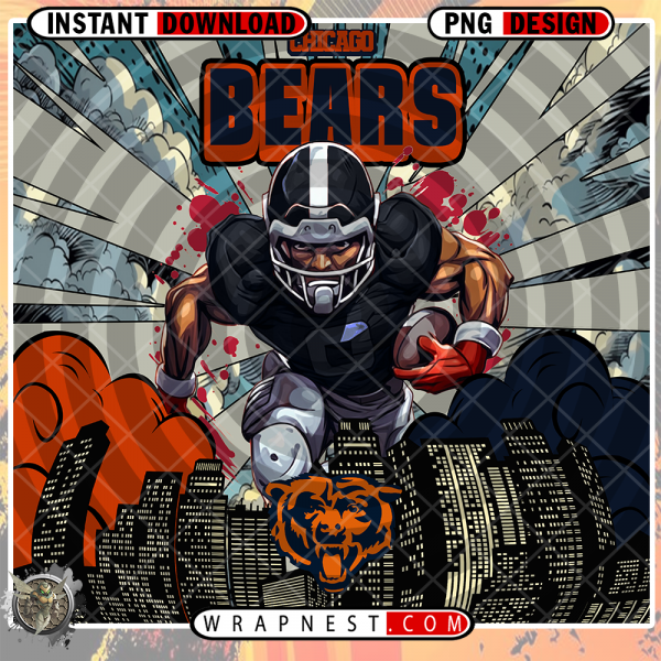 BEARS COMIC BOOK STYLE WRAP
