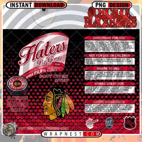 BLACKHAWKS HATERS BE GONE WRAP