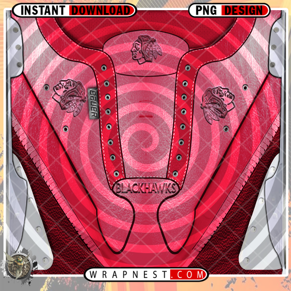 BLACKHAWKS ICE SKATE WRAP