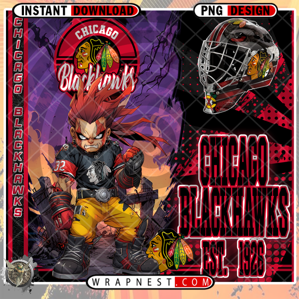 BLACKHAWKS MONSTER MASCOT