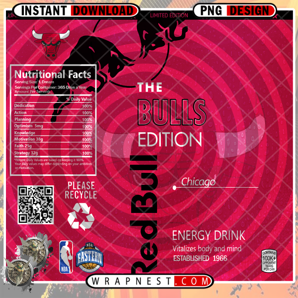 BULLS RED BULL WRAP