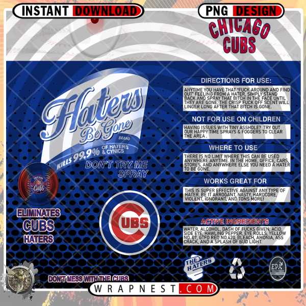 CUBS HATERS BE GONE WRAP
