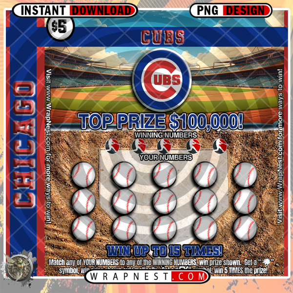 CUBS SCRATCH OFF WRAP