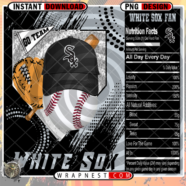 WHITE SOX TEAM FAN SODA WRAP