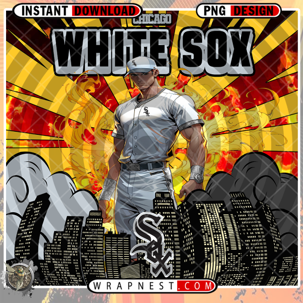 WHITE SOX COMIC BOOK STYLE WRAP